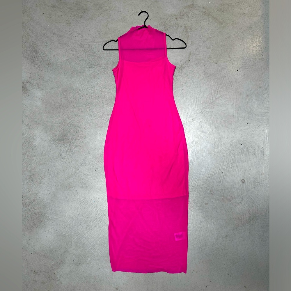 Steve Madden hot pink mesh dress